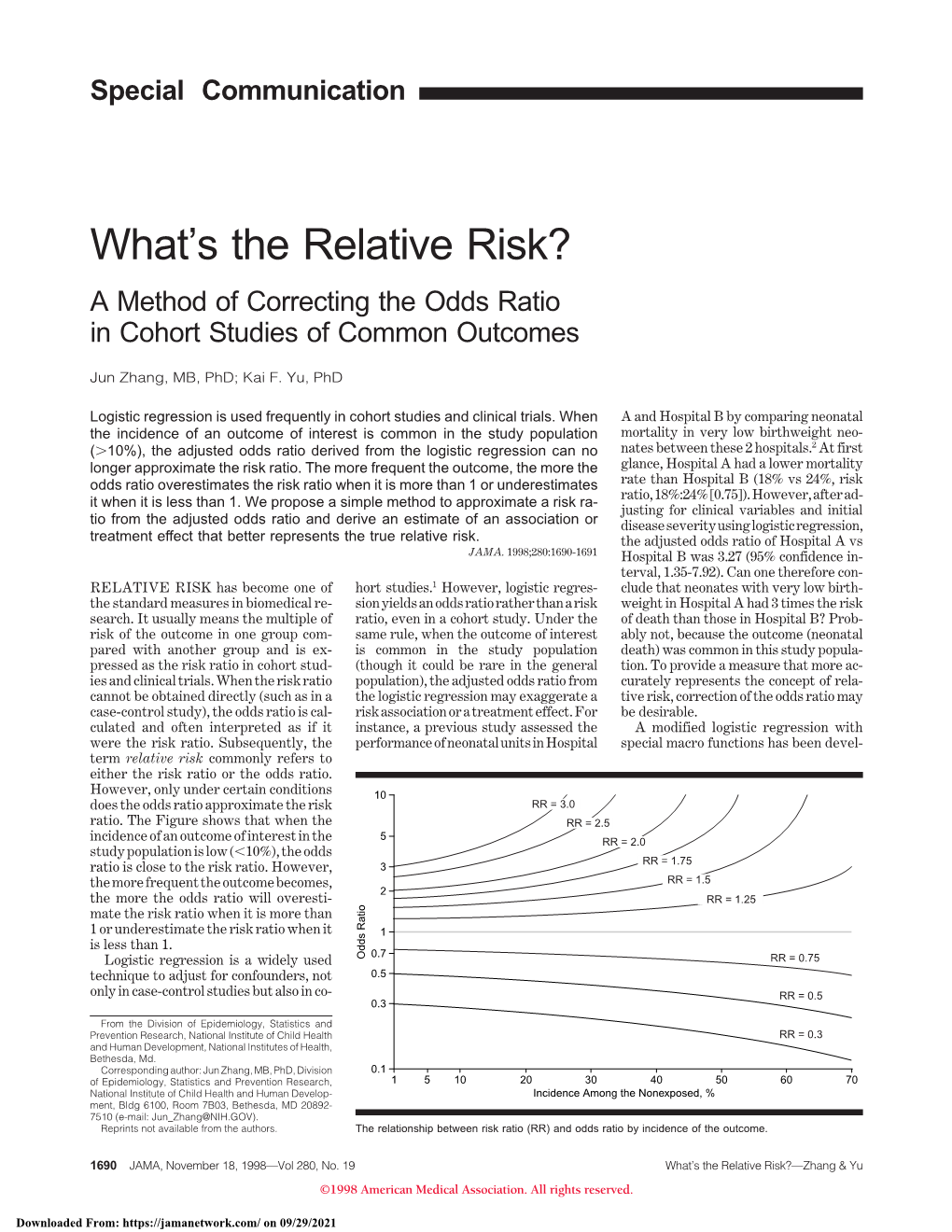 What's the Relative Risk?