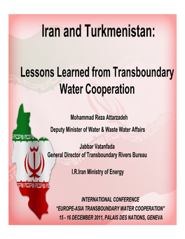 Iran and Turkmenistan