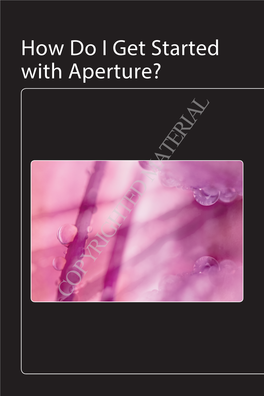 How Do I Get Started with Aperture?