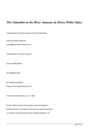 &lt;H1&gt;The Naturalist on the River Amazons By