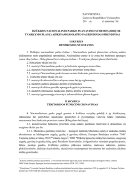 PATVIRTINTA Lietuvos Respublikos Vyriausybės 201 Md Nutarimu Nr