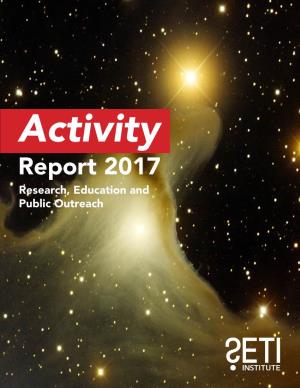 Report 2017 Research, Education and Public Outreach Activity Report 2017 Research, Education and Public Outreach