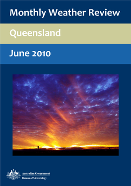 June 2010 Monthly Weather Review Queensland June 2010