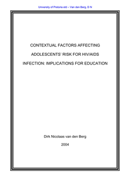 Contextual Factors Affecting