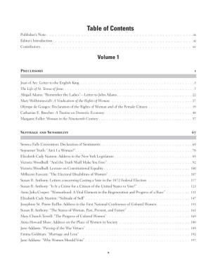 Table of Contents Publisher’S Note