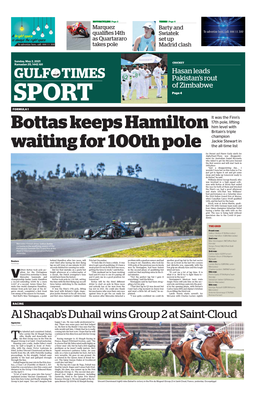 SPORT Page 4 FORMULA 1