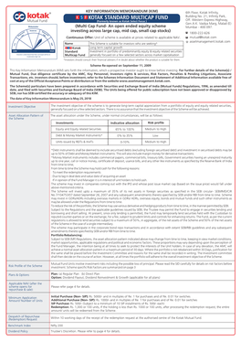 KOTAK STANDARD MULTICAP FUND.Cdr