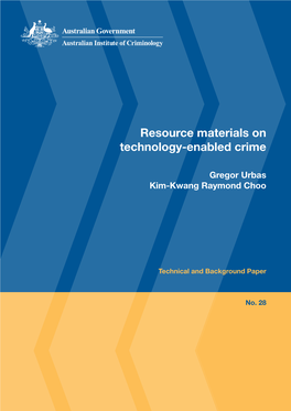 Resource Materials on Technology-Enabled Crime