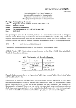 Iso/Iec Jtc1/Sc2/Wg2 N2641