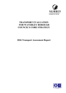 Transport Evaluation for Waverley Borough Council's Core Strategy