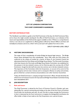 Proposed Chief Commoner's Handbook PDF