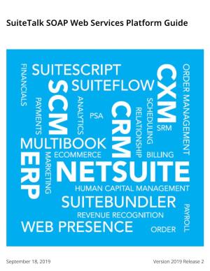Suitetalk SOAP Web Services Platform Guide
