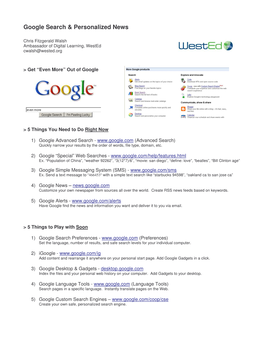 Google Search & Personalized News