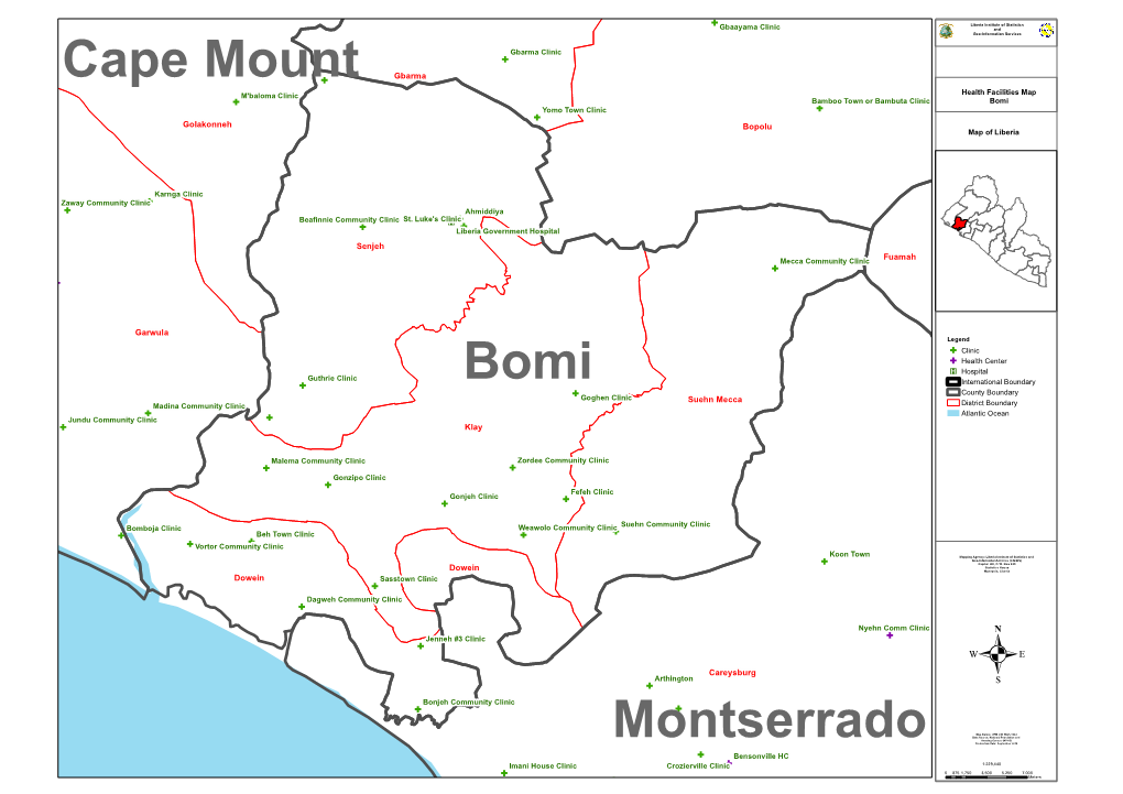 Bomi Grand Cape Mount Montserrado