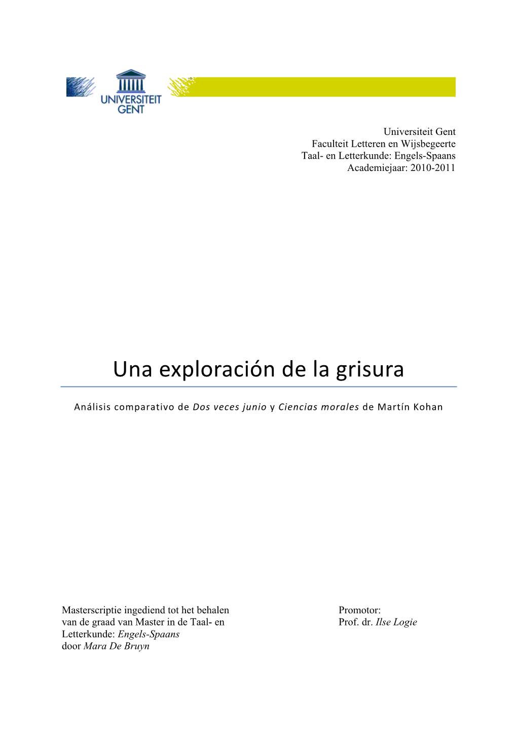 Una Exploración De La Grisura