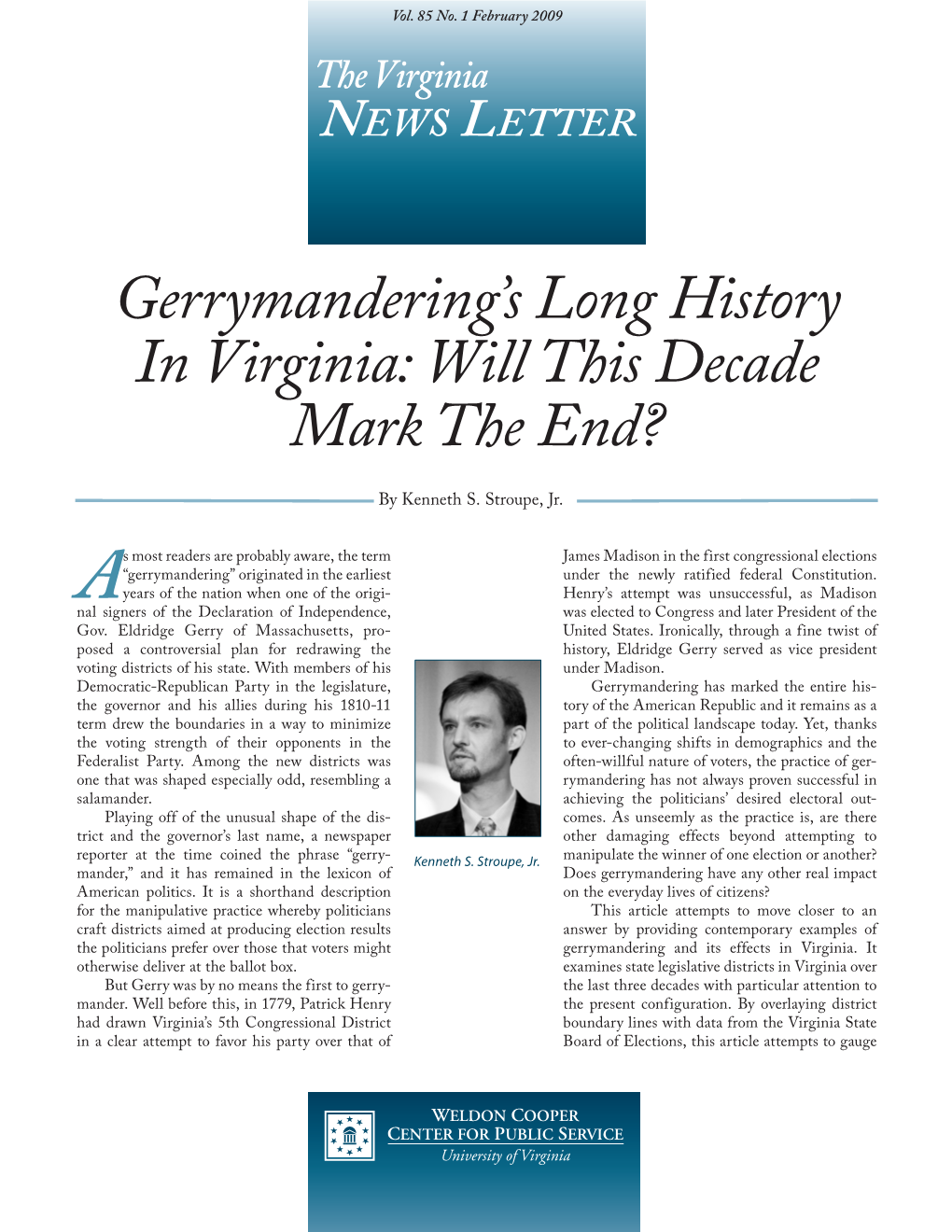 Gerrymandering's Long History in Virginia