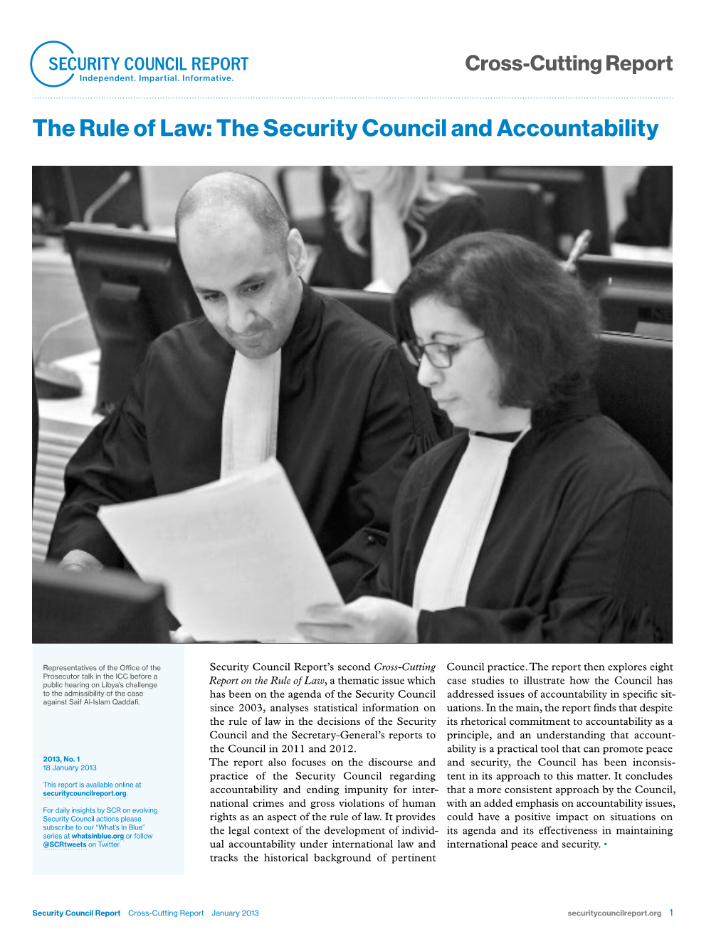 The Rule of Law: the Security Council and Accountability