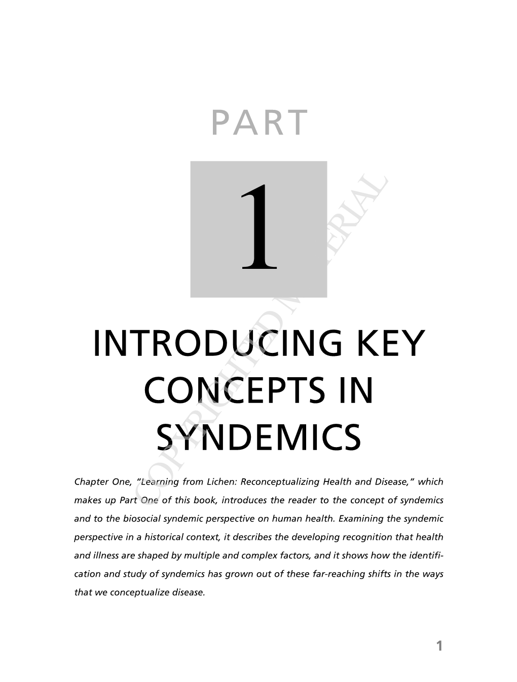 Introducing Key Concepts in Syndemics