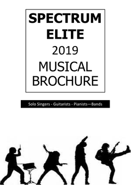 Spectrum Elite 2019 Musical Brochure