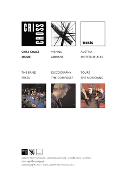 Criss Cross › Vienna › Austria Music › Adriane › Muttenthaler