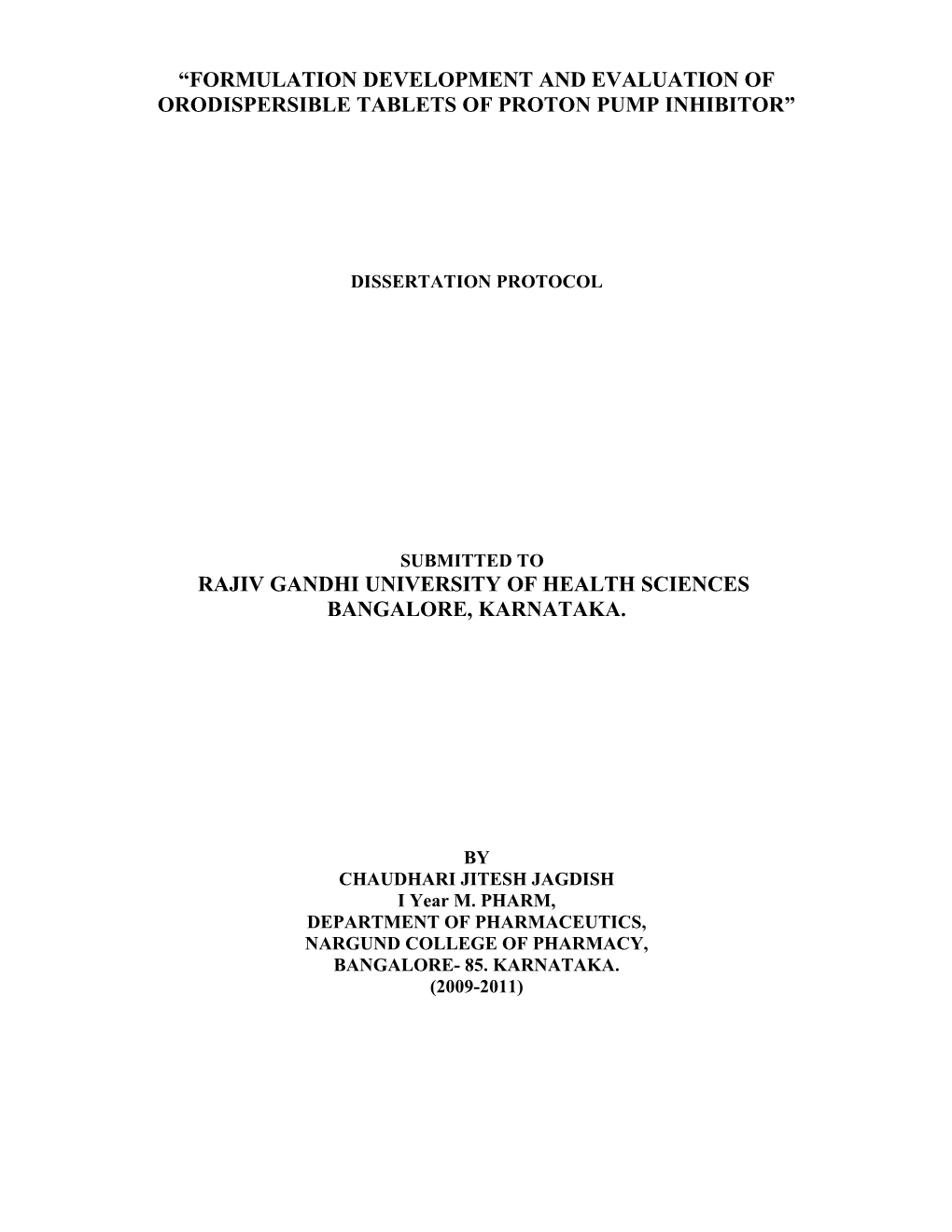 Formulation and Evaluation of Sustained Release Tablets of Glucosamine Sulphate s1