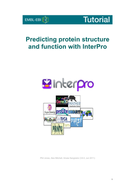 Predicting Protein Structure and Function with Interpro