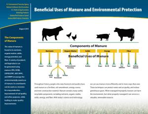 Beneficial Uses of Manure and Environmental Protection United Egg Producers National Pork Producers Council National Milk Producers Federation