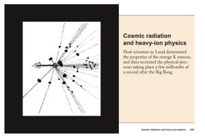 Cosmic Radiation and Heavy-Ion Physics