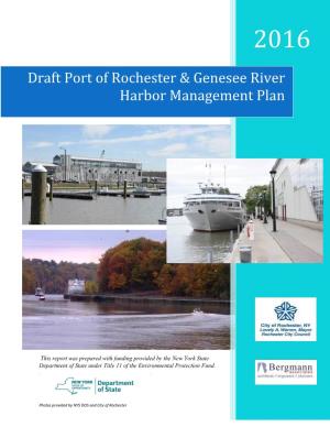 Draft Port of Rochester & Genesee River Harbor Management Plan