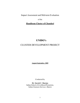 Handloom Cluster of Chanderi UNIDO's
