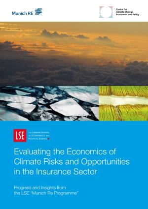 Evaluating the Economics of Climate Risks and Opportunities in the Insurance Sector