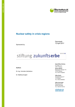 Nuclear Safety in Crisis Regions