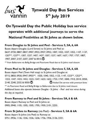 Download the Tynwald Day Timetable