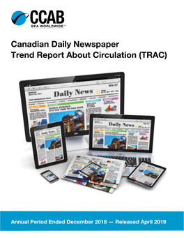 Canadian Daily Newspaper Trend Report About Circulation (TRAC)