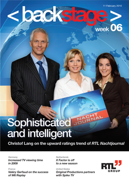 Sophisticated and Intelligent Christof Lang on the Upward Ratings Trend of RTL Nachtjournal