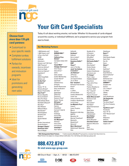 NGC Gift Card Partners