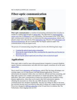 Fiber-Optic Communication