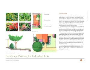 Landscape Patterns for Individual Lots