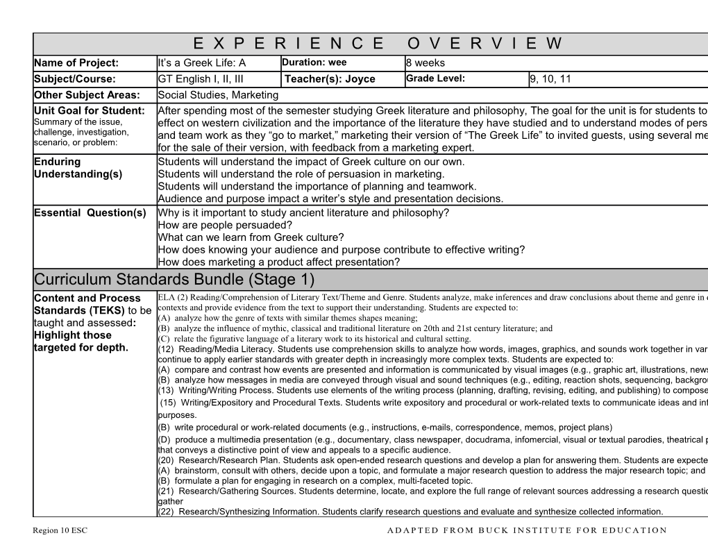 PROJECT OVERVIEW Page 1 s5