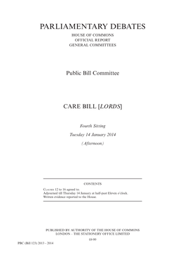 Parliamentary Debates House of Commons Official Report General Committees