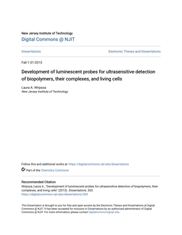 Development of Luminescent Probes for Ultrasensitive Detection of Biopolymers, Their Complexes, and Living Cells