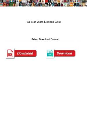 Ea Star Wars Licence Cost