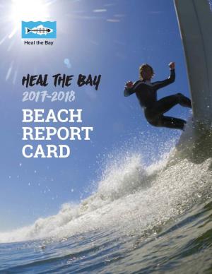 Beach Report Card Beach Report Card