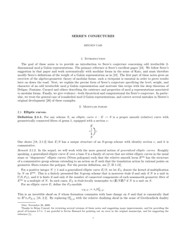 Serre's Conjecture