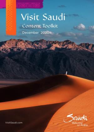 Visit Saudi Content Toolkit December 2020