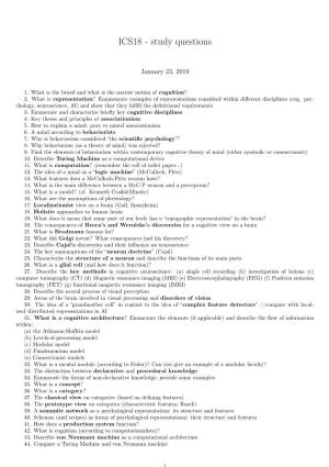 ICS18 - Study Questions