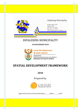 Spatial Development Framework – Phase 1