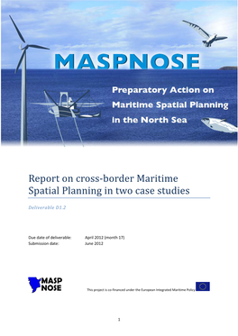 Report on Cross-Border Maritime Spatial Planning in Two Case Studies (D1.2)