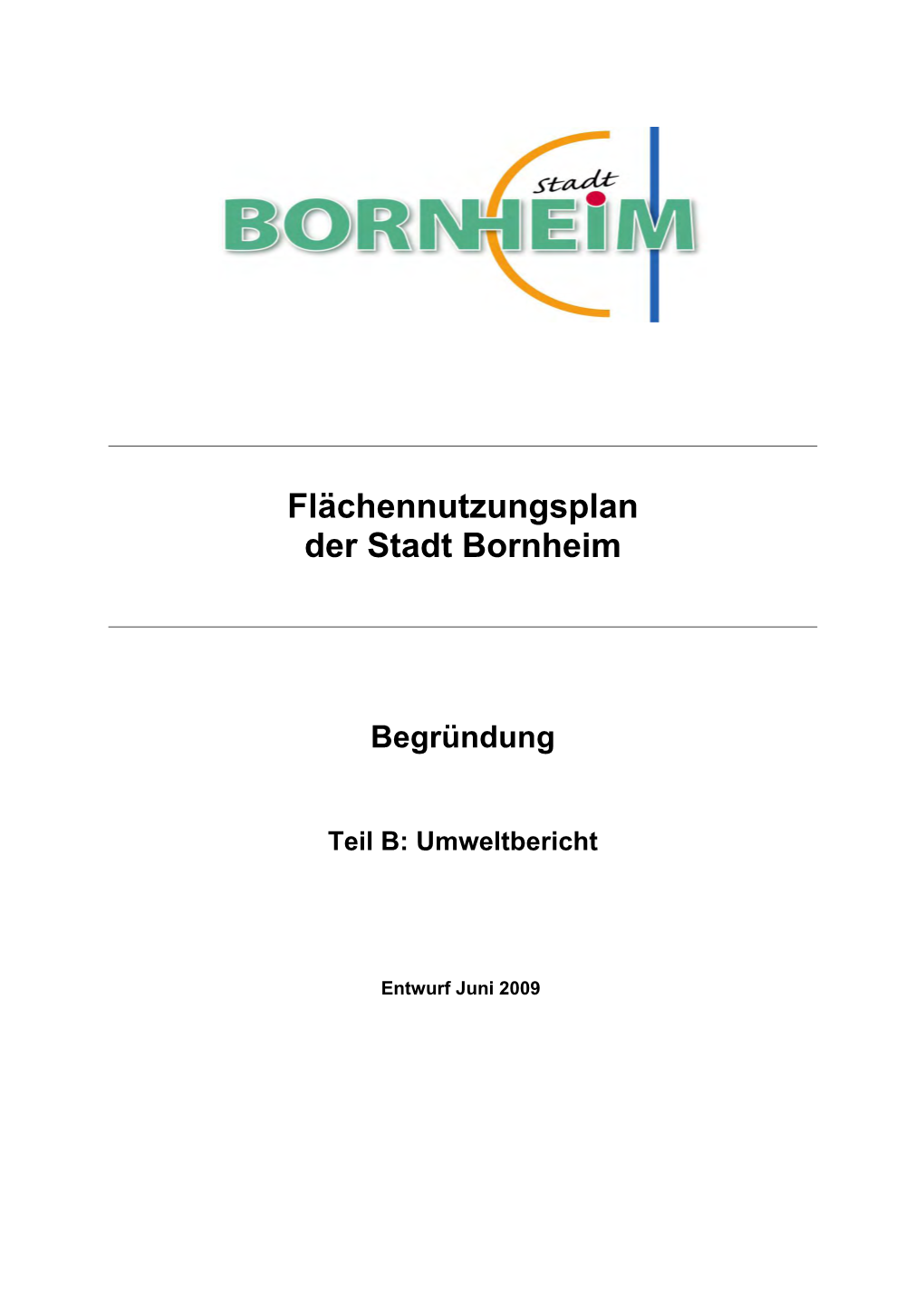 Flächennutzungsplan Der Stadt Bornheim