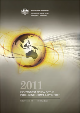 2011 INDEPENDENT REVIEW of the INTELLIGENCE COMMUNITY Contents